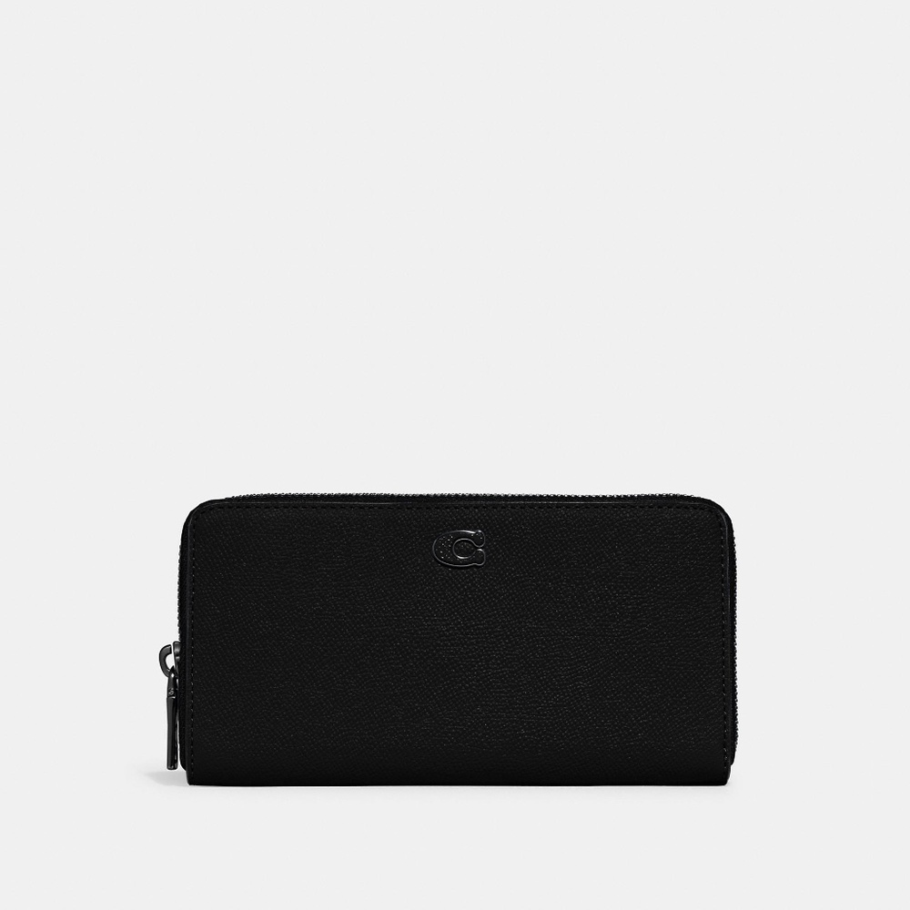 Coach Accordion Wallet With Signature Canvas Interior